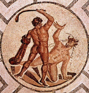 Theseus and minotaur image